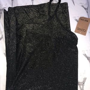 Black & gold sparkled dress
